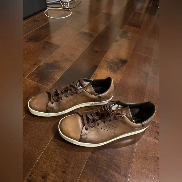 Tom Ford Brown Leather Sneakers sz.12 - Picture 7 of 13
